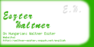 eszter waltner business card